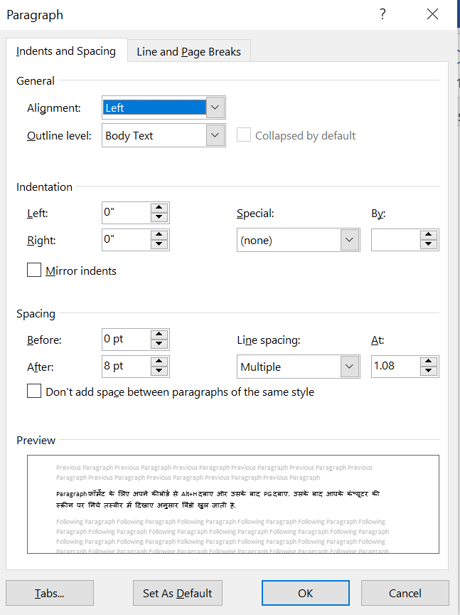 Formatting-Features-of-Microsoft-word-in-Hindi